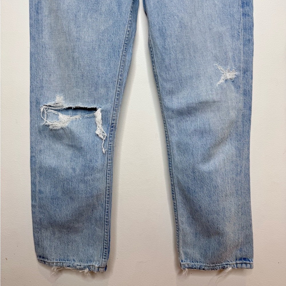 Agolde ‘Riley’ High Rise Straight Leg Cropped Jeans - Picture 5 of 10